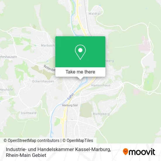 Карта Industrie- und Handelskammer Kassel-Marburg
