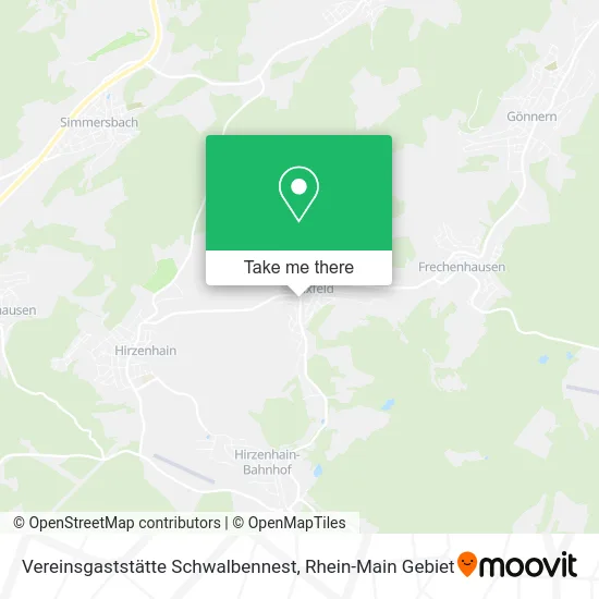 Карта Vereinsgaststätte Schwalbennest