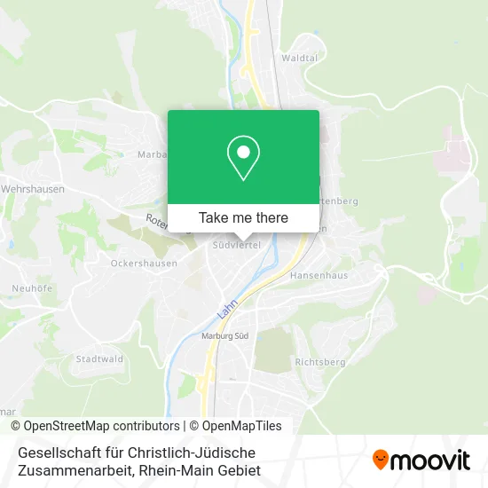 Карта Gesellschaft für Christlich-Jüdische Zusammenarbeit