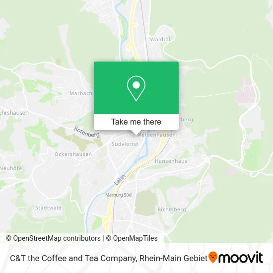 Карта C&T the Coffee and Tea Company