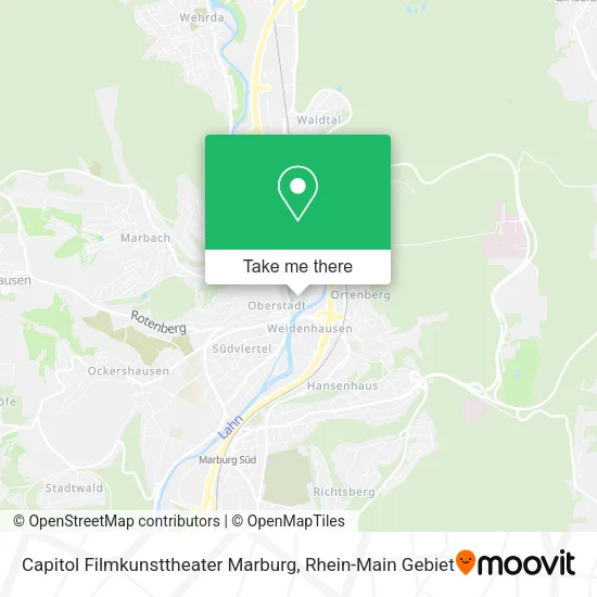 Карта Capitol Filmkunsttheater Marburg