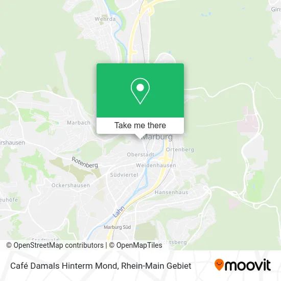 Café Damals Hinterm Mond map