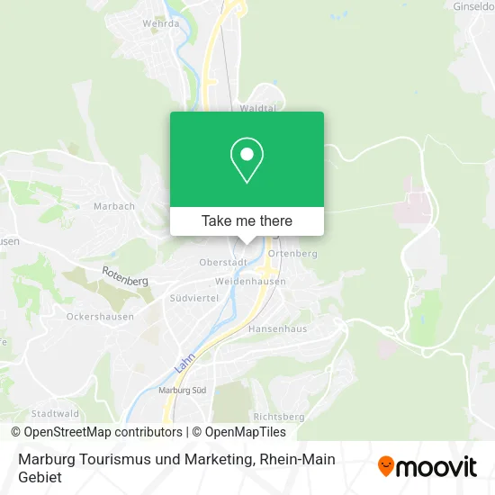 Карта Marburg Tourismus und Marketing