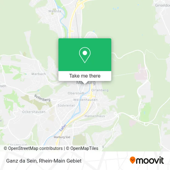 Карта Ganz da Sein