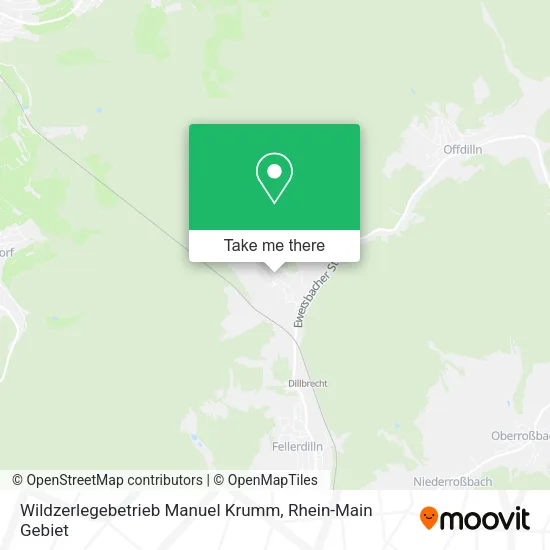 Карта Wildzerlegebetrieb Manuel Krumm