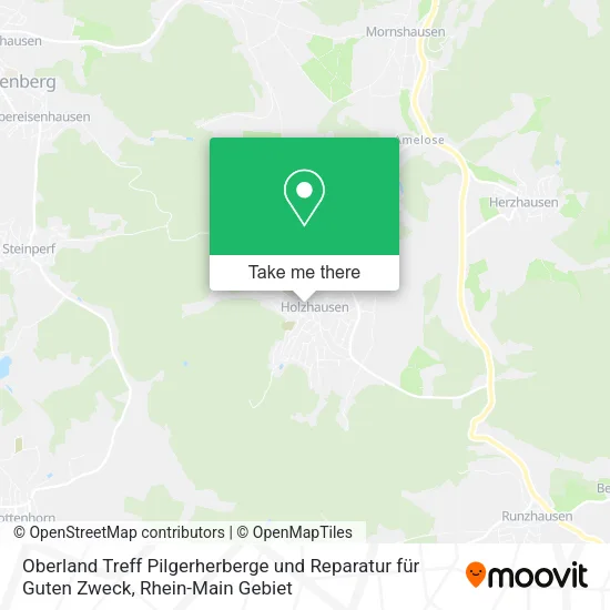 Карта Oberland Treff Pilgerherberge und Reparatur für Guten Zweck