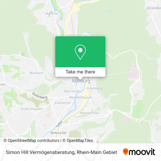 Карта Simon Hill Vermögensberatung