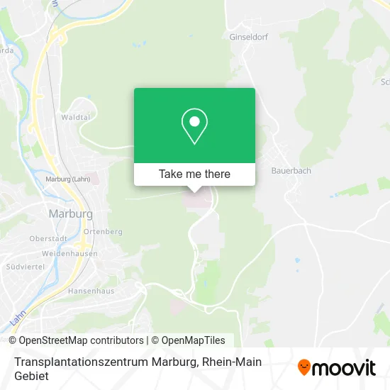 Transplantationszentrum Marburg map