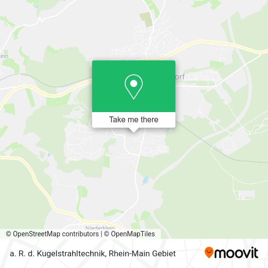 Карта a. R. d. Kugelstrahltechnik