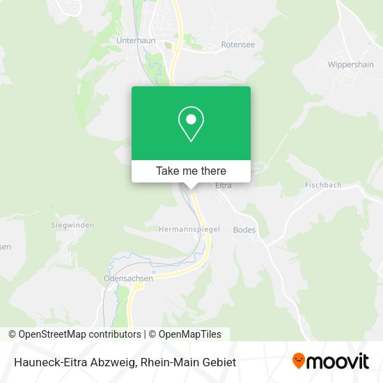 Карта Hauneck-Eitra Abzweig
