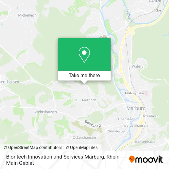 Карта Biontech Innovation and Services Marburg