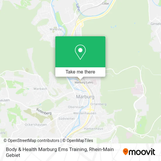 Карта Body & Health Marburg Ems Training