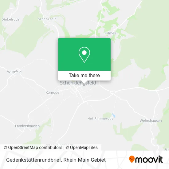 Карта Gedenkstättenrundbrief