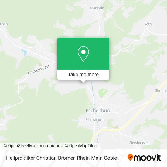 Карта Heilpraktiker Christian Brömer