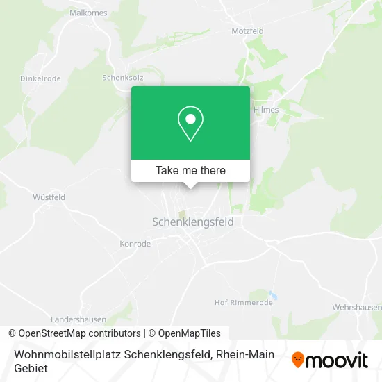 Карта Wohnmobilstellplatz Schenklengsfeld