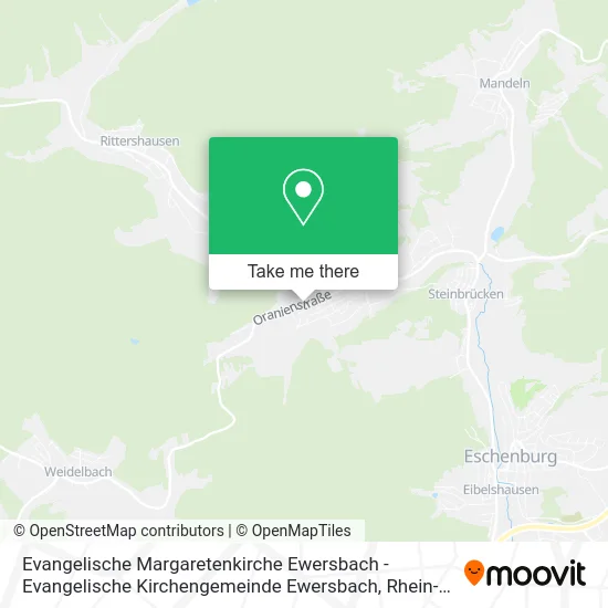 Карта Evangelische Margaretenkirche Ewersbach - Evangelische Kirchengemeinde Ewersbach