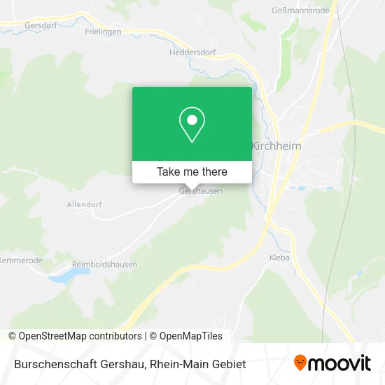 Карта Burschenschaft Gershau
