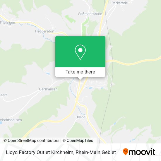 Карта Lloyd Factory Outlet Kirchheim