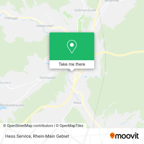 Карта Hess Service
