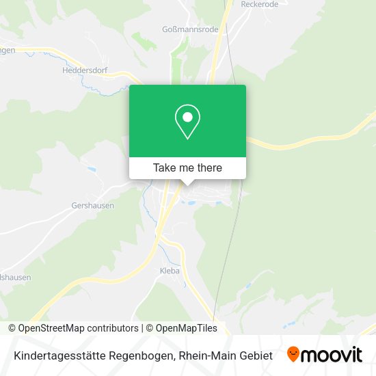 Карта Kindertagesstätte Regenbogen