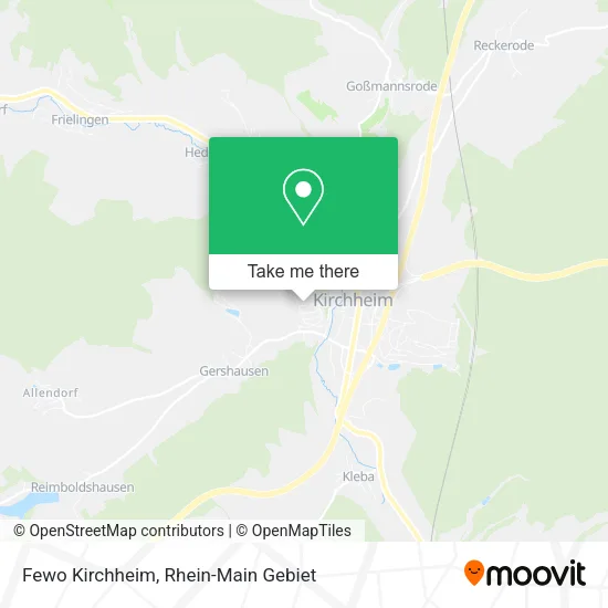 Карта Fewo Kirchheim