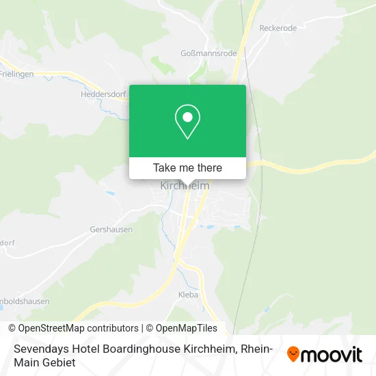 Карта Sevendays Hotel Boardinghouse Kirchheim