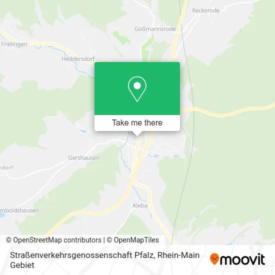 Карта Straßenverkehrsgenossenschaft Pfalz