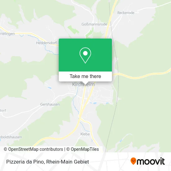Карта Pizzeria da Pino