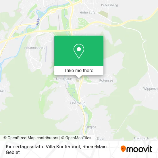 Карта Kindertagesstätte Villa Kunterbunt