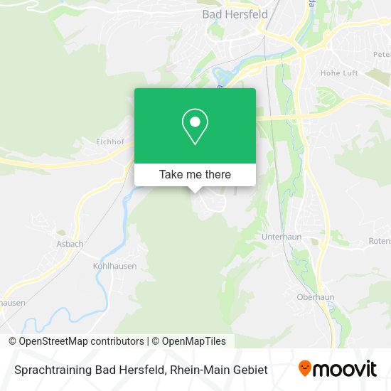 Карта Sprachtraining Bad Hersfeld