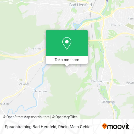 Карта Sprachtraining Bad Hersfeld