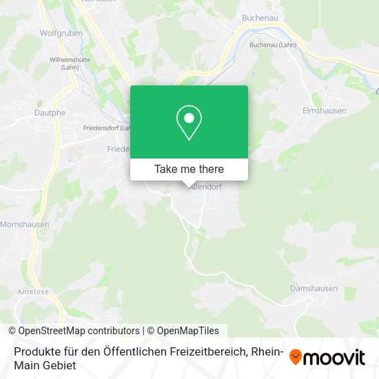 Карта Produkte für den Öffentlichen Freizeitbereich