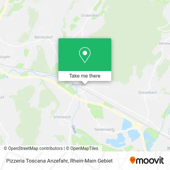 Карта Pizzeria Toscana Anzefahr