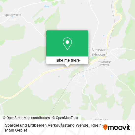 Карта Spargel und Erdbeeren Verkaufsstand Wendel