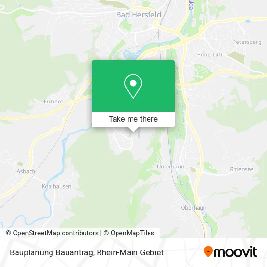 Карта Bauplanung Bauantrag