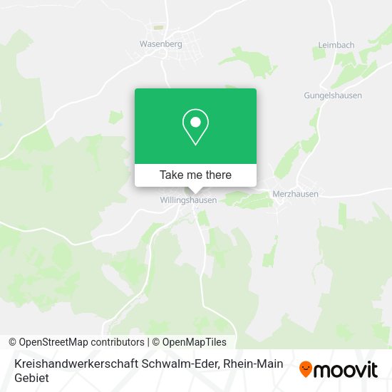 Карта Kreishandwerkerschaft Schwalm-Eder
