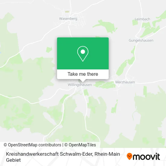 Карта Kreishandwerkerschaft Schwalm-Eder