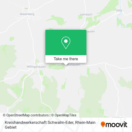 Карта Kreishandwerkerschaft Schwalm-Eder