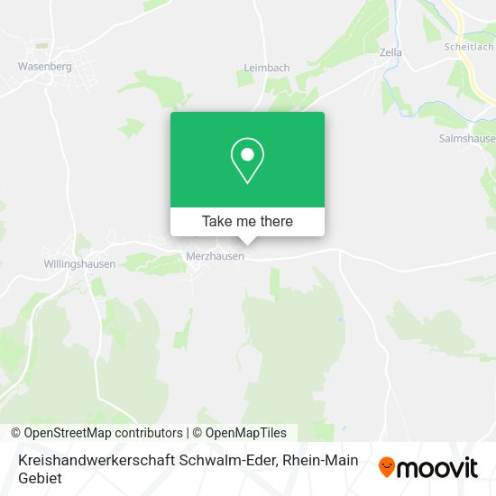 Карта Kreishandwerkerschaft Schwalm-Eder
