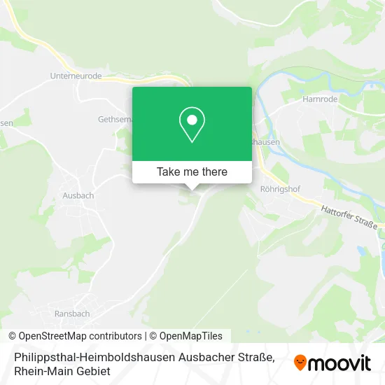 Карта Philippsthal-Heimboldshausen Ausbacher Straße