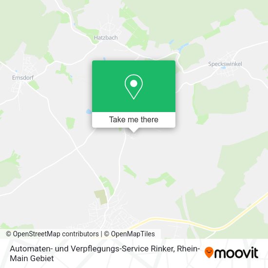 Карта Automaten- und Verpflegungs-Service Rinker