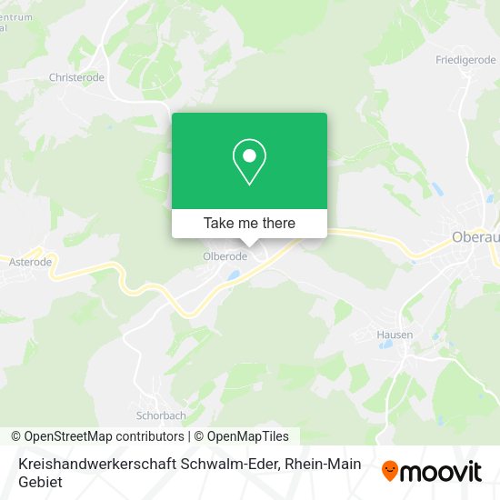 Карта Kreishandwerkerschaft Schwalm-Eder