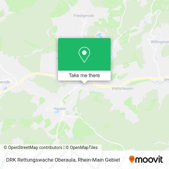 Карта DRK Rettungswache Oberaula
