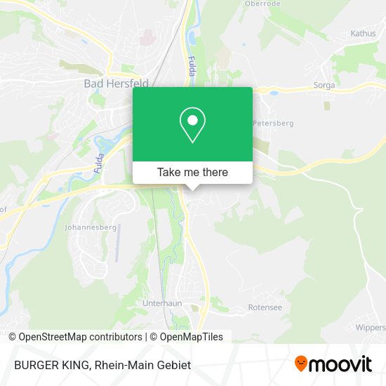 Карта BURGER KING