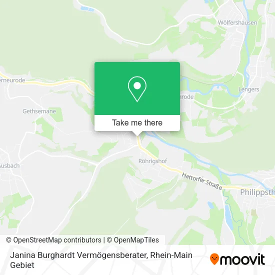 Карта Janina Burghardt Vermögensberater