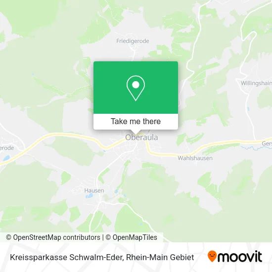 Карта Kreissparkasse Schwalm-Eder