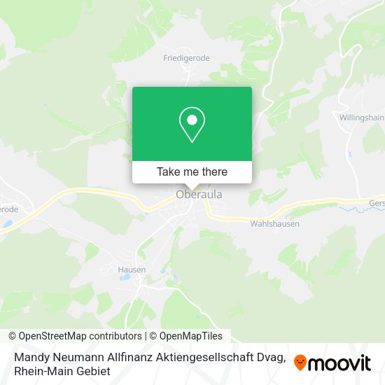 Карта Mandy Neumann Allfinanz Aktiengesellschaft Dvag