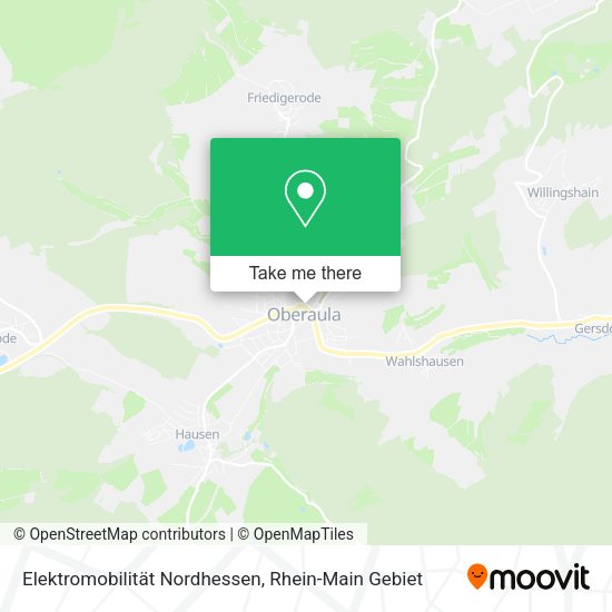 Карта Elektromobilität Nordhessen
