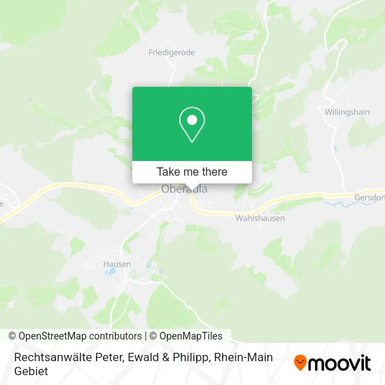 Карта Rechtsanwälte Peter, Ewald & Philipp