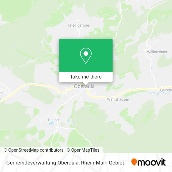 Карта Gemeindeverwaltung Oberaula